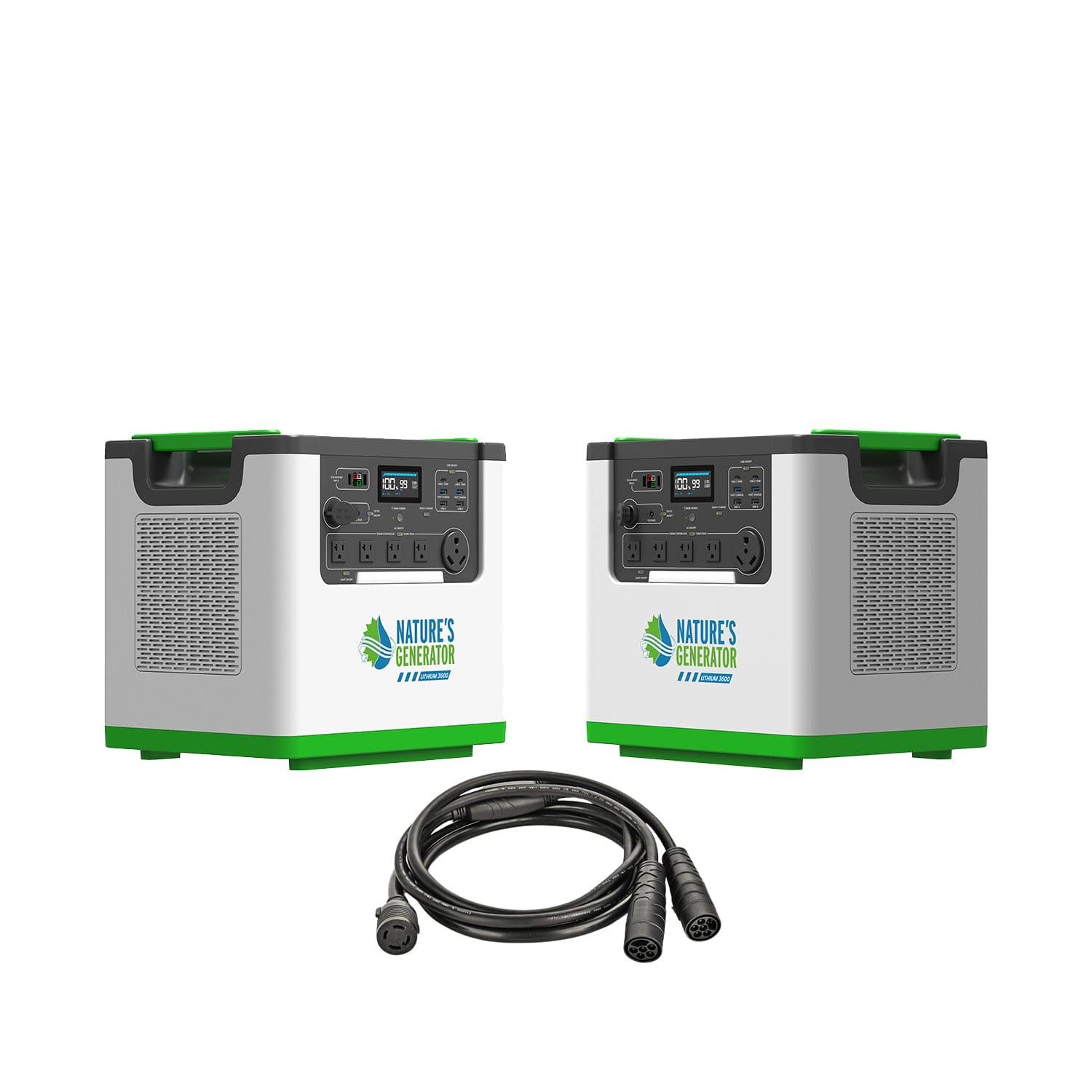 Nature's Generator Lithium 3600 Power Station | 3600W Portable Lithium Battery Backup