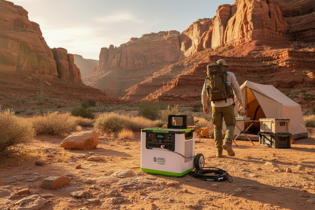 Nature's Generator Lithium 3600 Power Station | 3600W Portable Lithium Battery Backup