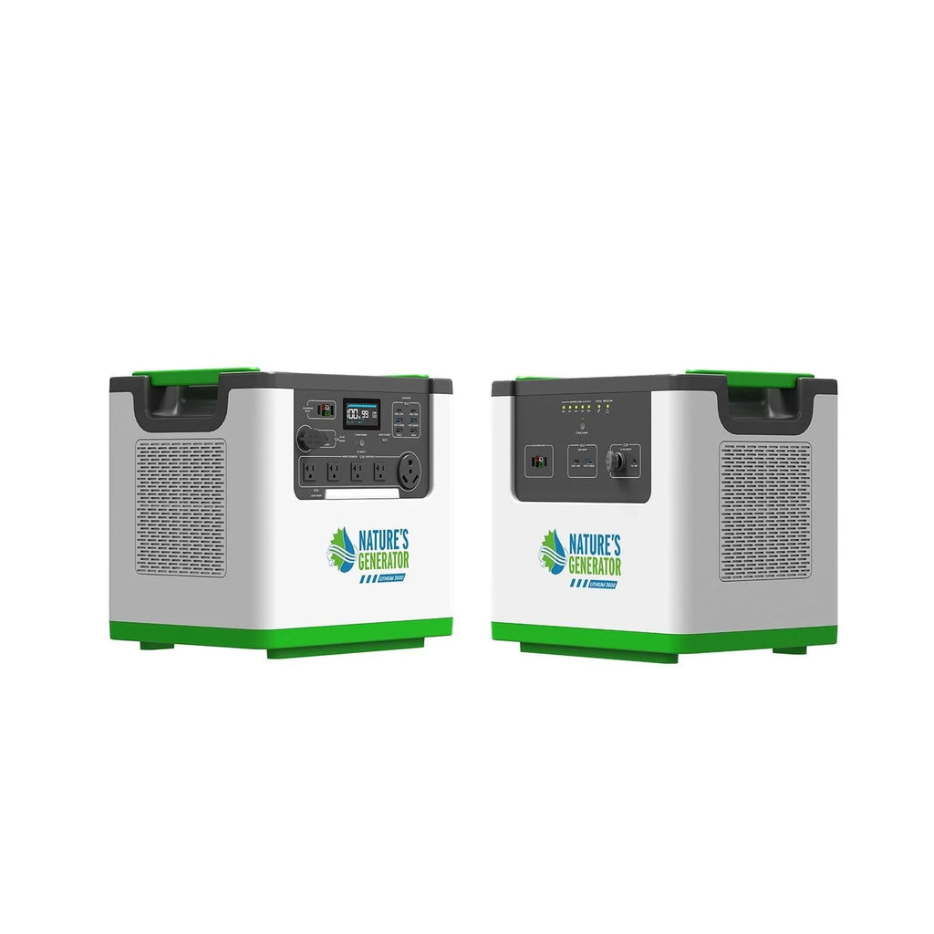 Nature's Generator Lithium 3600 Power Station | 3600W Portable Lithium Battery Backup