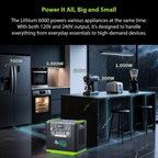 Nature's Generator Lithium 6000 with Solar Panel