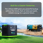 Nature's Generator Lithium 6000 with Solar Panel
