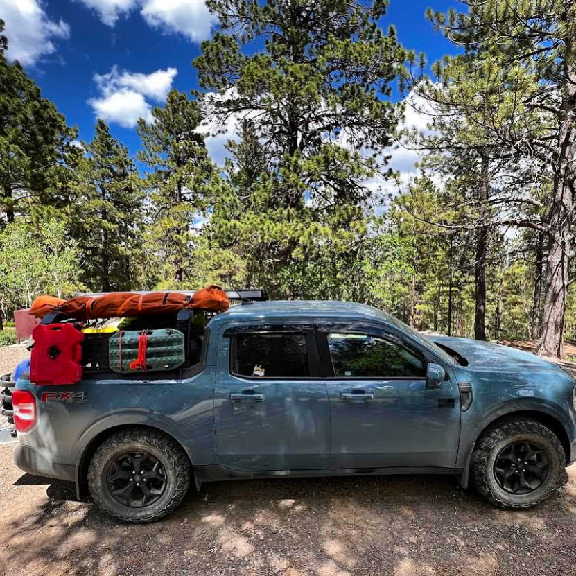 TUWA PRO Shiprock Mid-Height (12.5") Bed Rack: Low Profile & Truck Model-Specific Fitment
