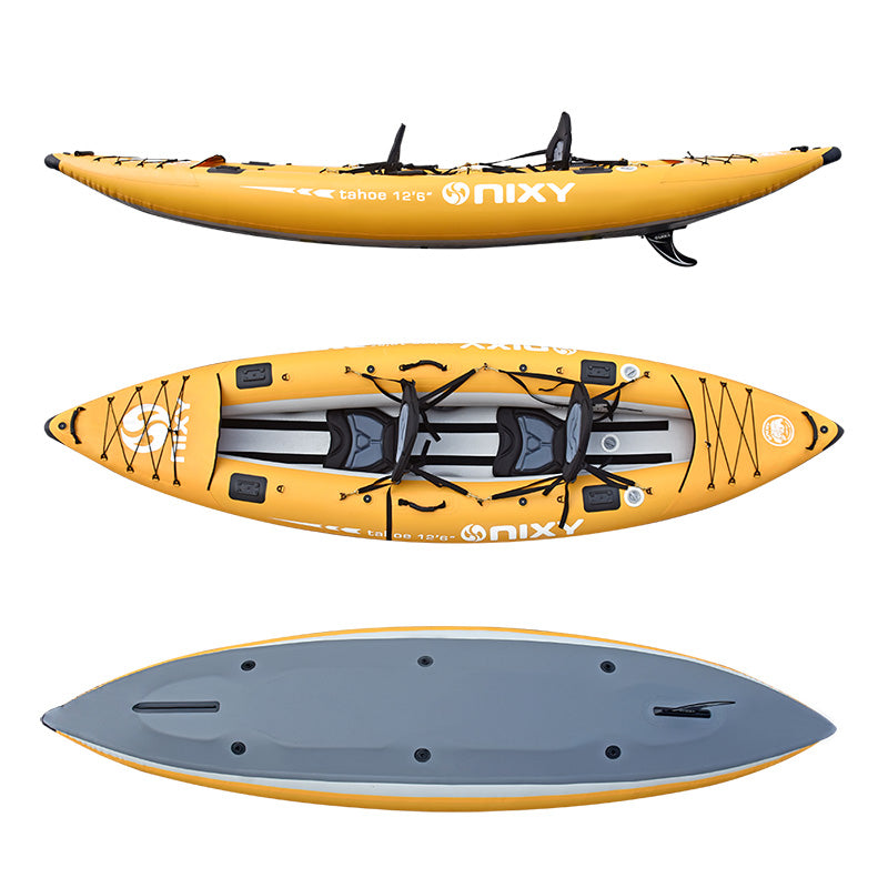 NIXY Tahoe Inflatable Kayak | High-Performance Touring Kayak with Pump & Bag