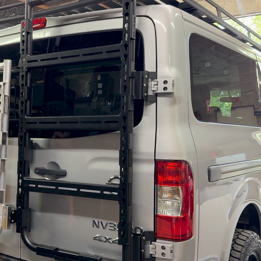 Van Rear Netstorage Avatar Offroad Massif Storage Mounting System | Van Rear Door Mounts f ...