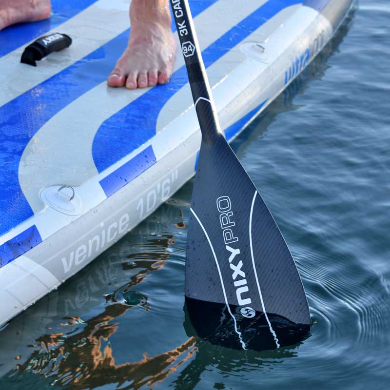 NIXY 12K Carbon Fiber SUP Paddle | 3-Piece Adjustable Professional Performance Paddle