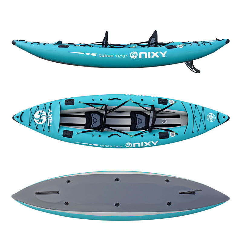 NIXY Tahoe Inflatable Kayak | High-Performance Touring Kayak with Pump & Bag