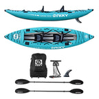 NIXY Tahoe Inflatable Kayak | High-Performance Touring Kayak with Pump & Bag