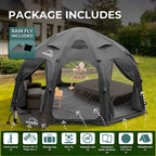 Coody Aurora Dome Luxury Inflatable Tent | Black 4-Season High-End Glamping Tent