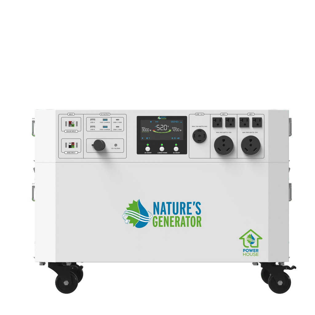 Nature's Generator Powerhouse V2 Whole Home Generator | 120V/240V Backup Power System