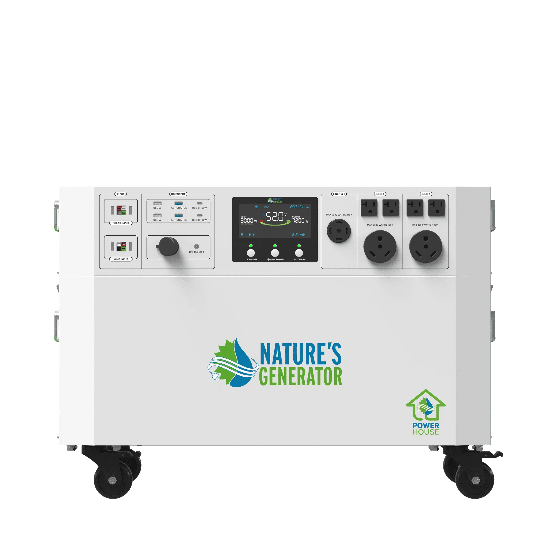Nature's Generator Powerhouse V2 Whole Home Generator | 120V/240V Backup Power System