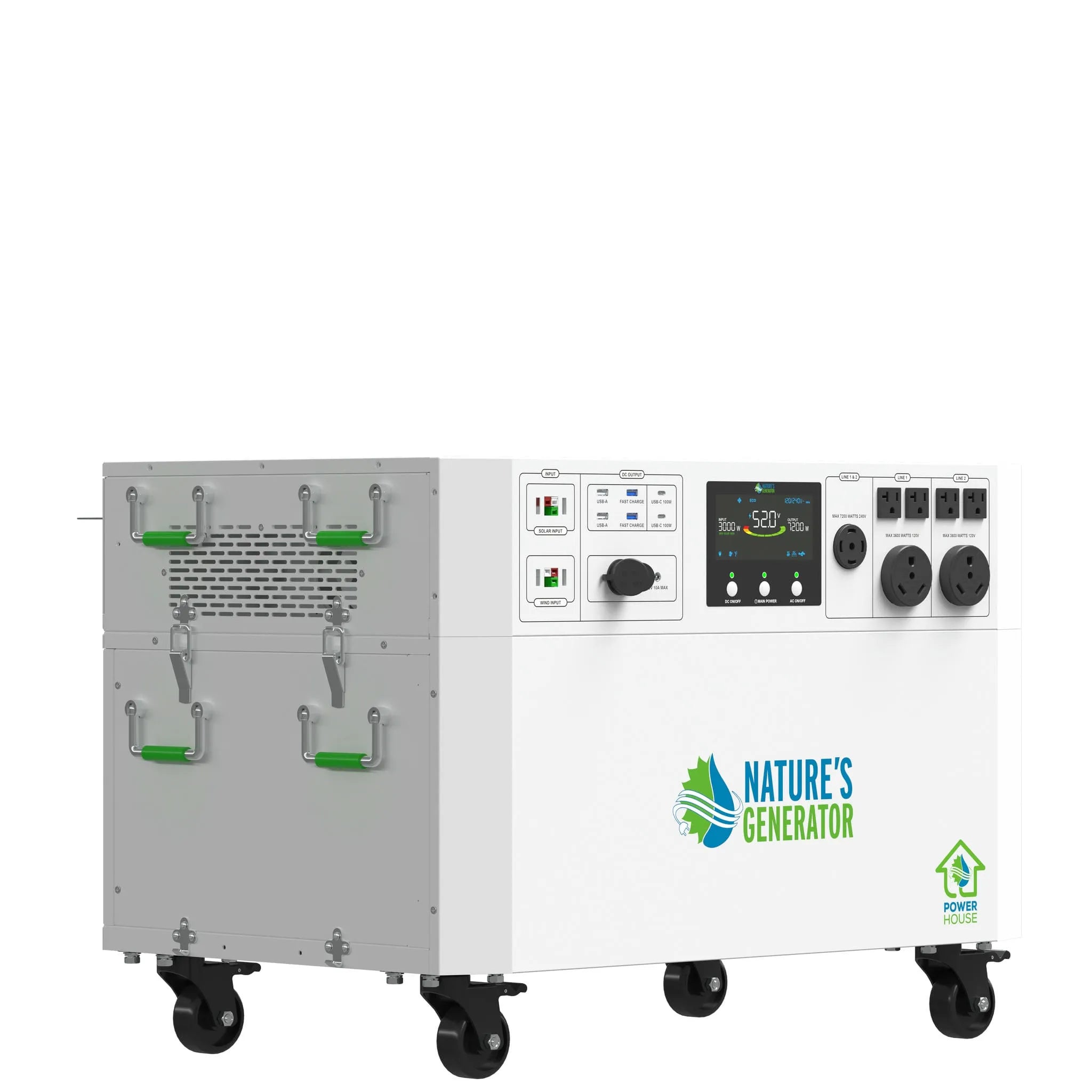 Nature's Generator Powerhouse V2 Whole Home Generator | 120V/240V Backup Power System