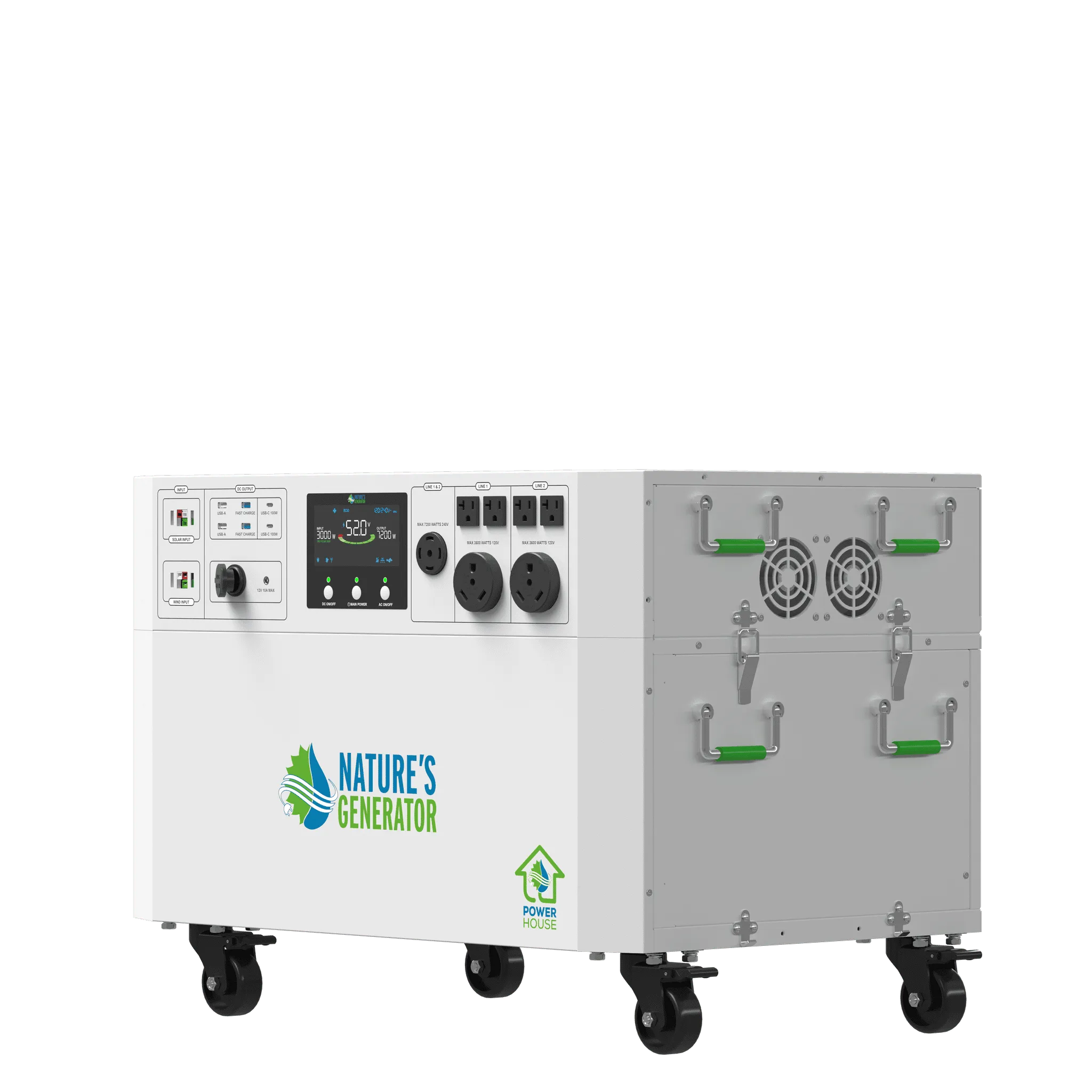 Nature's Generator Powerhouse V2 Whole Home Generator | 120V/240V Backup Power System