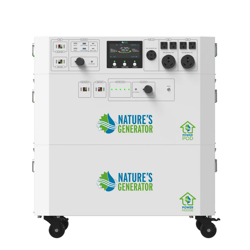 Nature's Generator Powerhouse V2 Whole Home Generator | 120V/240V Backup Power System