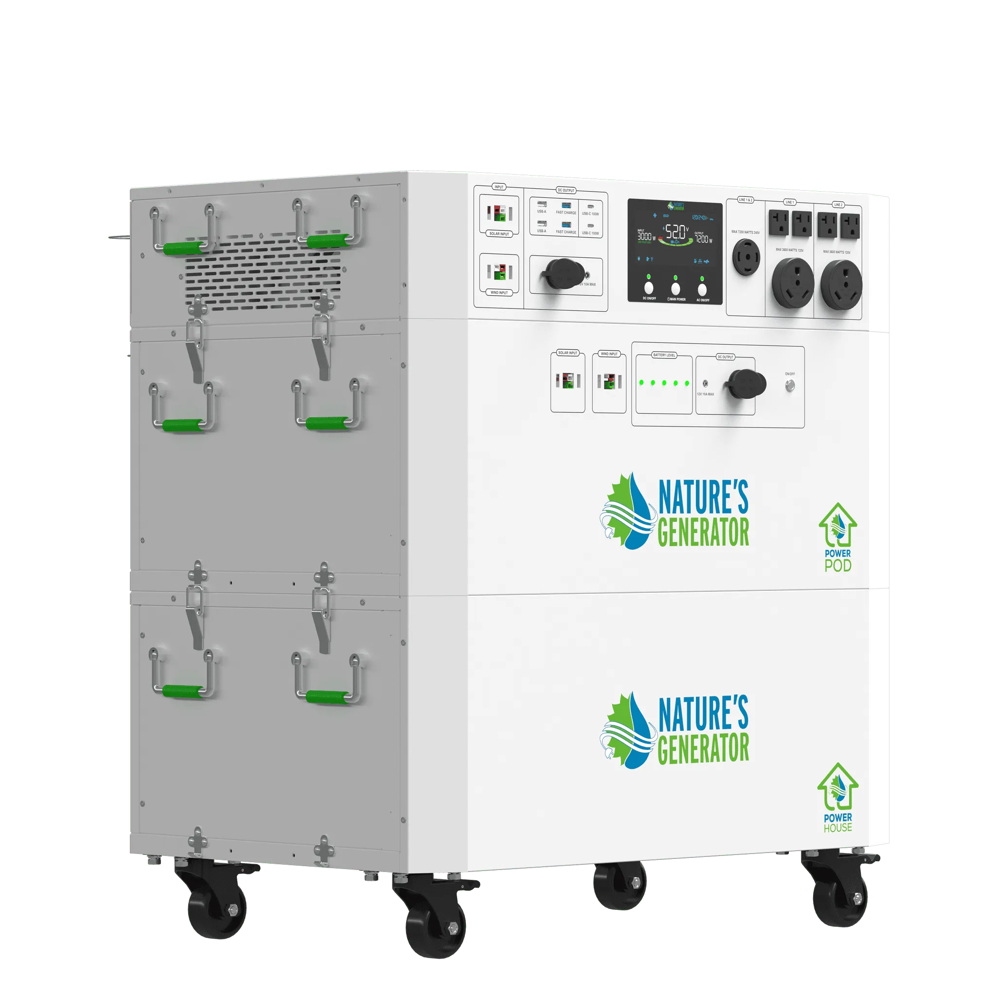 Nature's Generator Powerhouse V2 Whole Home Generator | 120V/240V Backup Power System