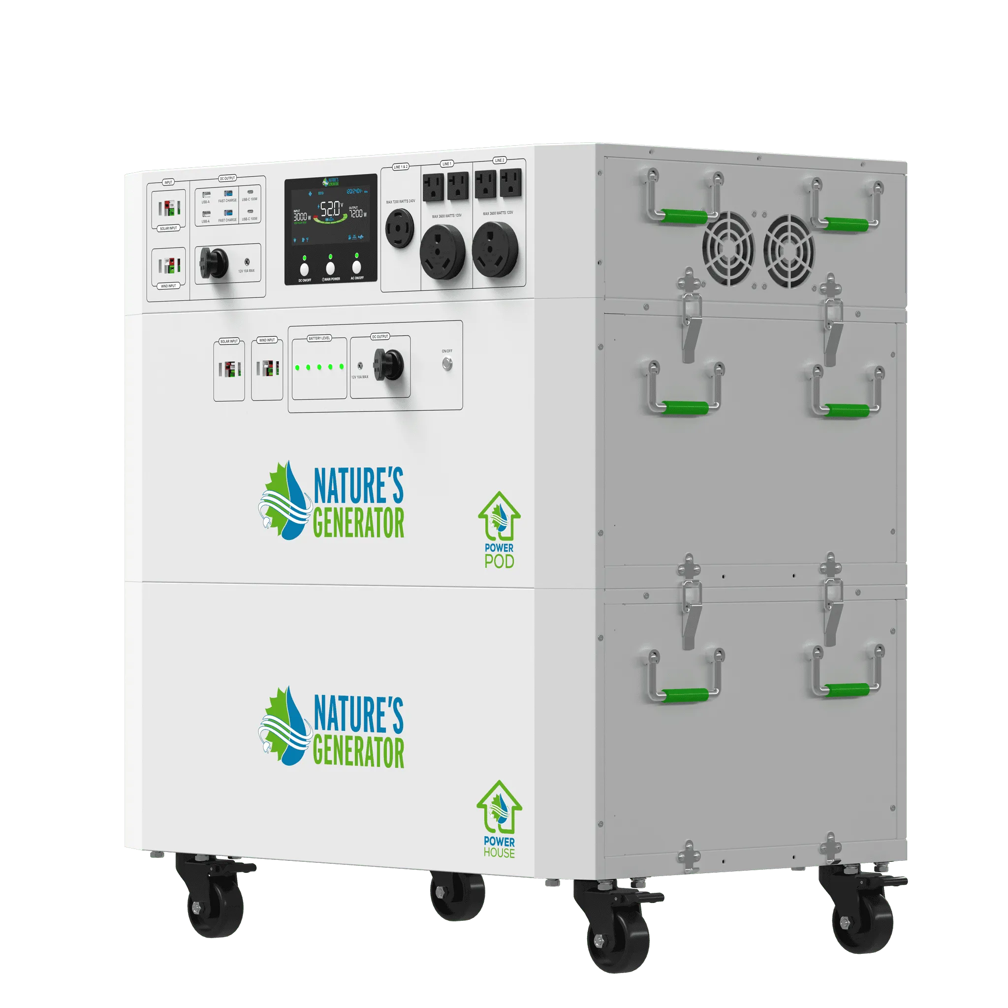Nature's Generator Powerhouse V2 Whole Home Generator | 120V/240V Backup Power System