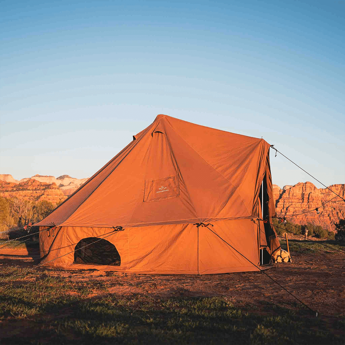 White Duck 16' Regatta Bell Tent | 4-Season Luxury Cotton Canvas Glamping Tent