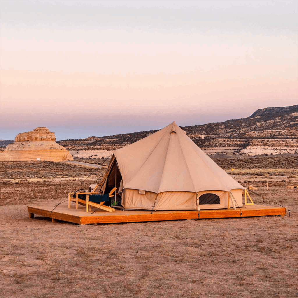 White Duck 16' Regatta Bell Tent | 4-Season Luxury Cotton Canvas Glamping Tent