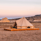White Duck 16' Regatta Bell Tent | 4-Season Luxury Cotton Canvas Glamping Tent