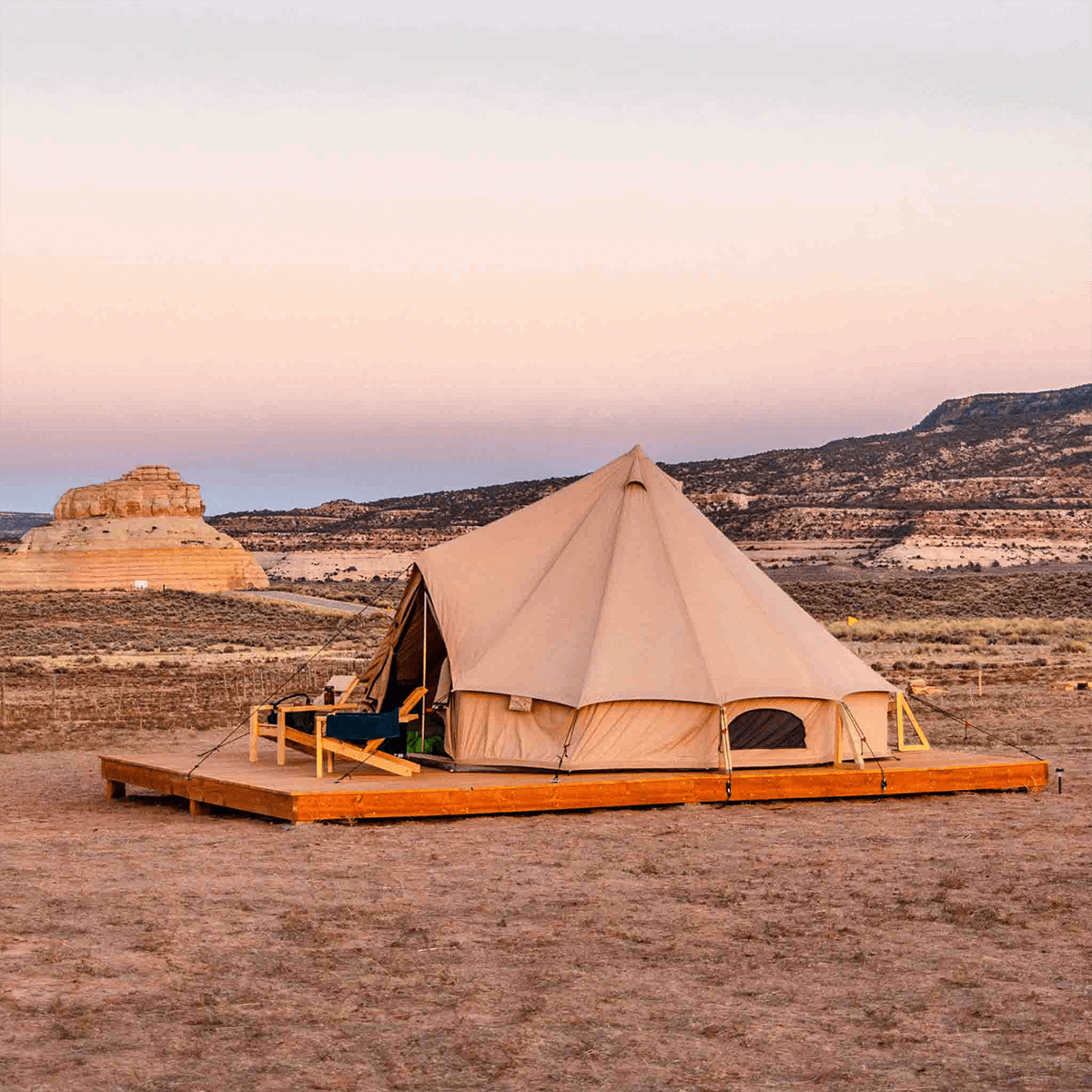White Duck 16' Regatta Bell Tent | 4-Season Luxury Cotton Canvas Glamping Tent