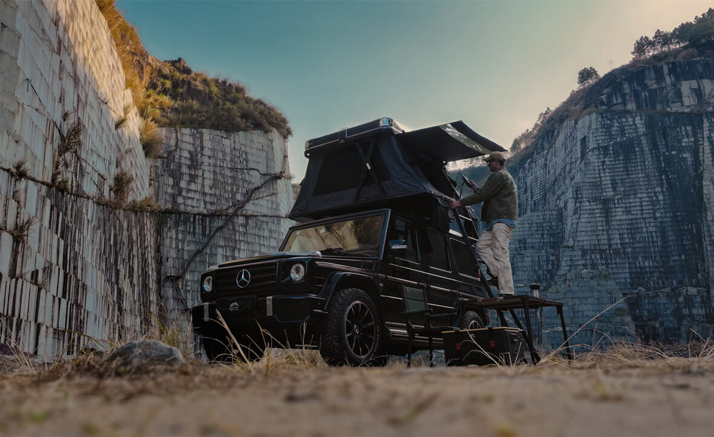 Wild Land Sky Rover Rooftop Tent | Hard Shell Electric Lifting Rooftop Tent for Camping