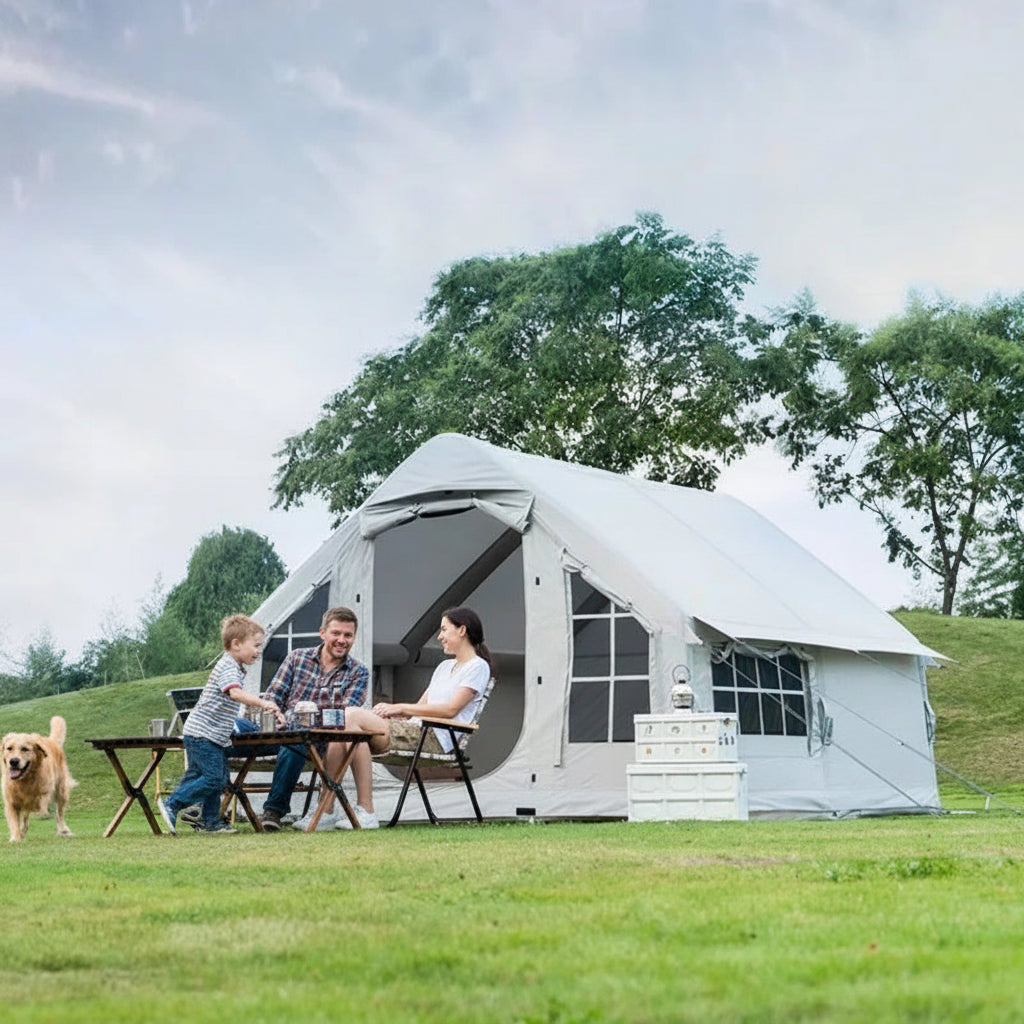 Rapid-Air Inflatable 4-Season Expedition Tent | Heavy Duty Camping Tent for 6-8 People