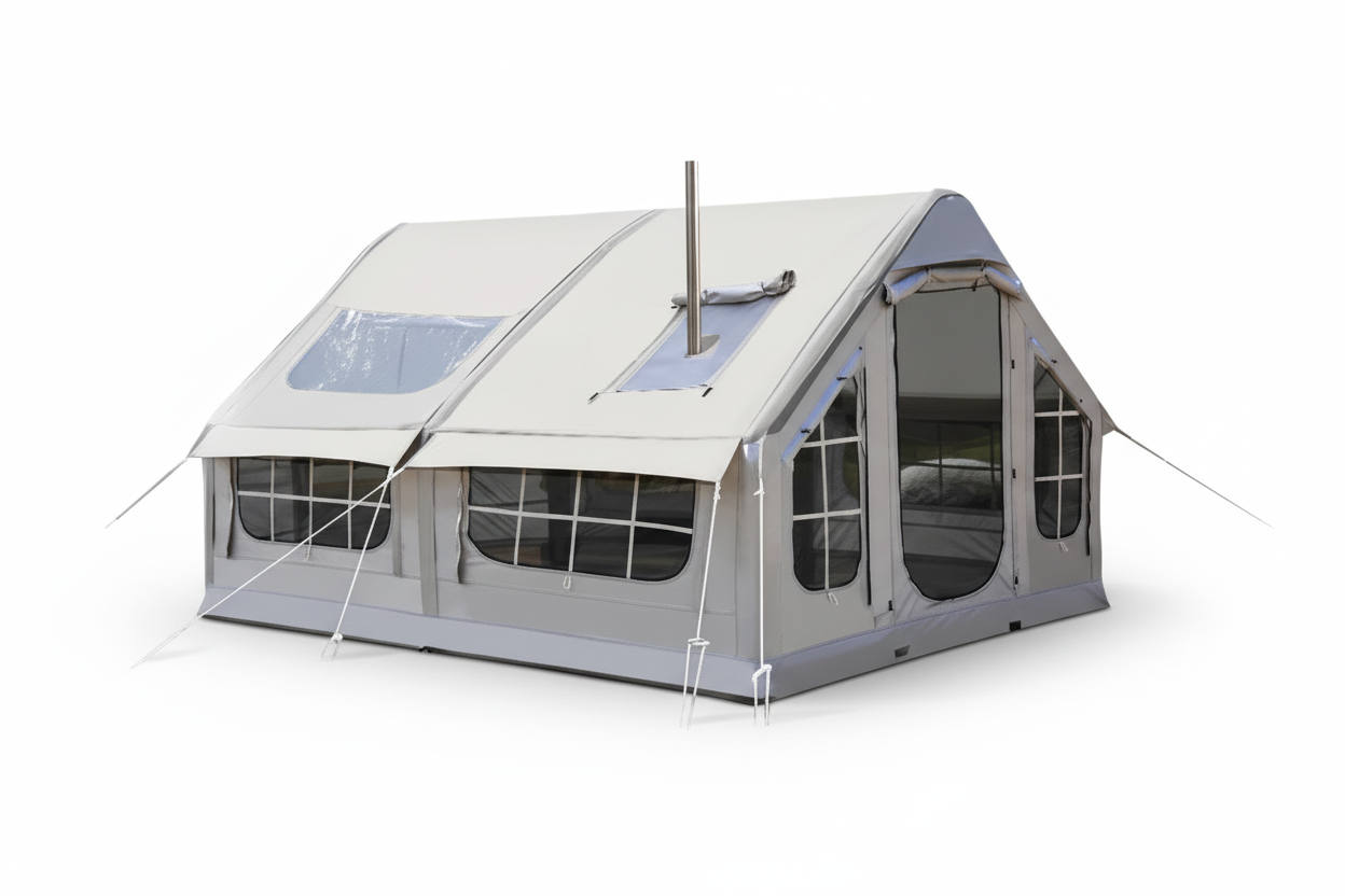 Rapid-Air Inflatable 4-Season Expedition Tent | Heavy Duty Camping Tent for 6-8 People