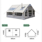 Rapid-Air Inflatable 4-Season Expedition Tent | Heavy Duty Camping Tent for 6-8 People