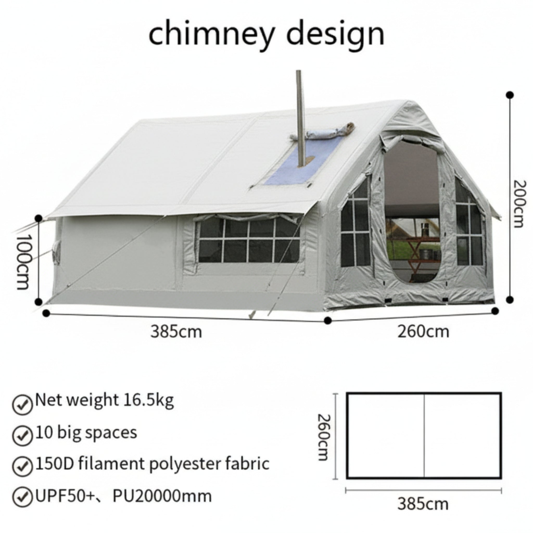 Rapid-Air Inflatable 4-Season Expedition Tent