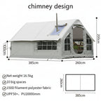 Rapid-Air Inflatable 4-Season Expedition Tent | Heavy Duty Camping Tent for 6-8 People