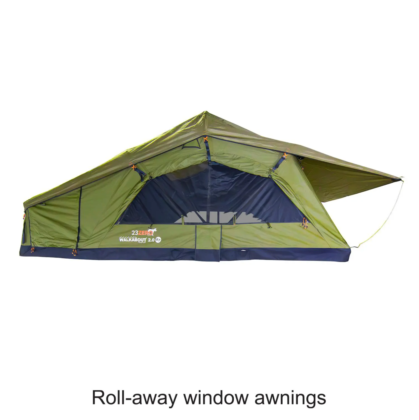 23Zero Walkabout 87 2.0 Rooftop Tent | Huge Family Size 6-Person Tent with HVAC Ports