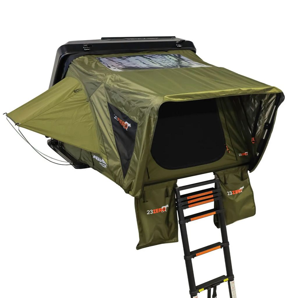 23Zero Armadillo Horizon 3 Premium Hardshell Rooftop Tent | 3-Person Left Side-Open Overland Tent