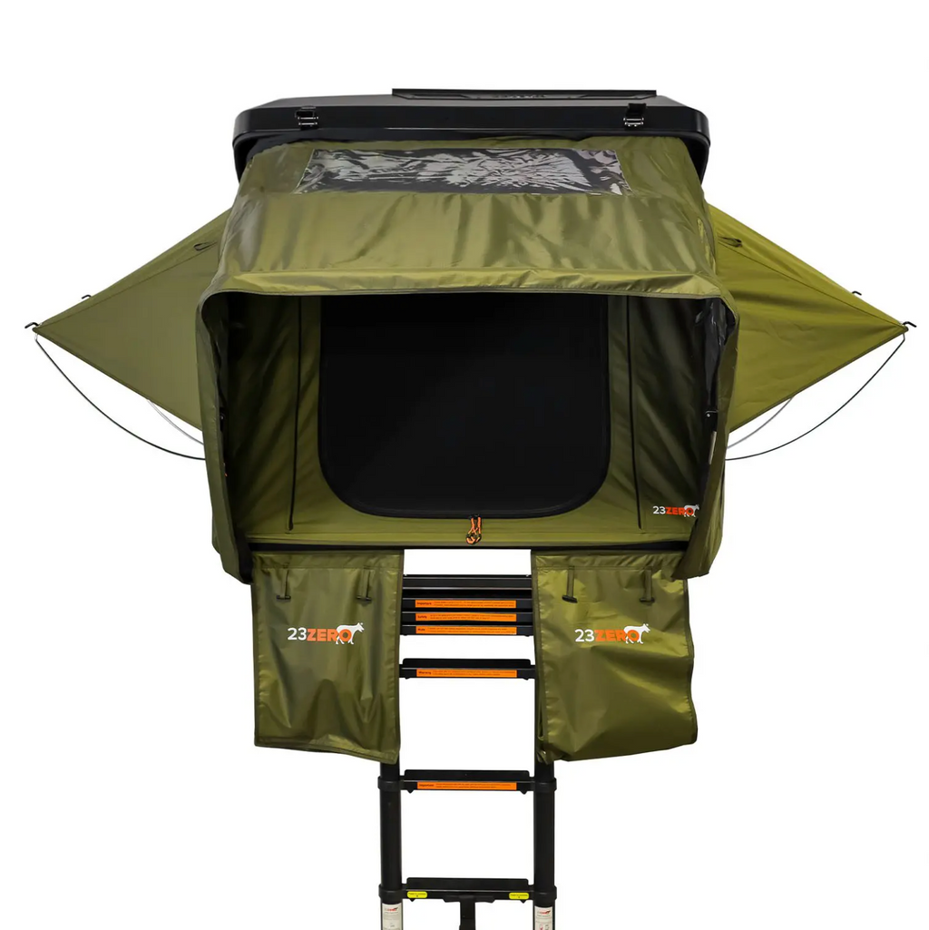 23Zero Armadillo Horizon 3 Premium Hardshell Rooftop Tent | 3-Person Left Side-Open Overland Tent