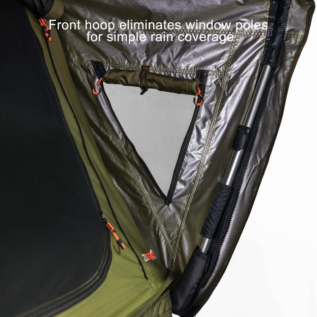 23Zero Armadillo Horizon 3 Premium Hardshell Rooftop Tent | 3-Person Left Side-Open Overland Tent