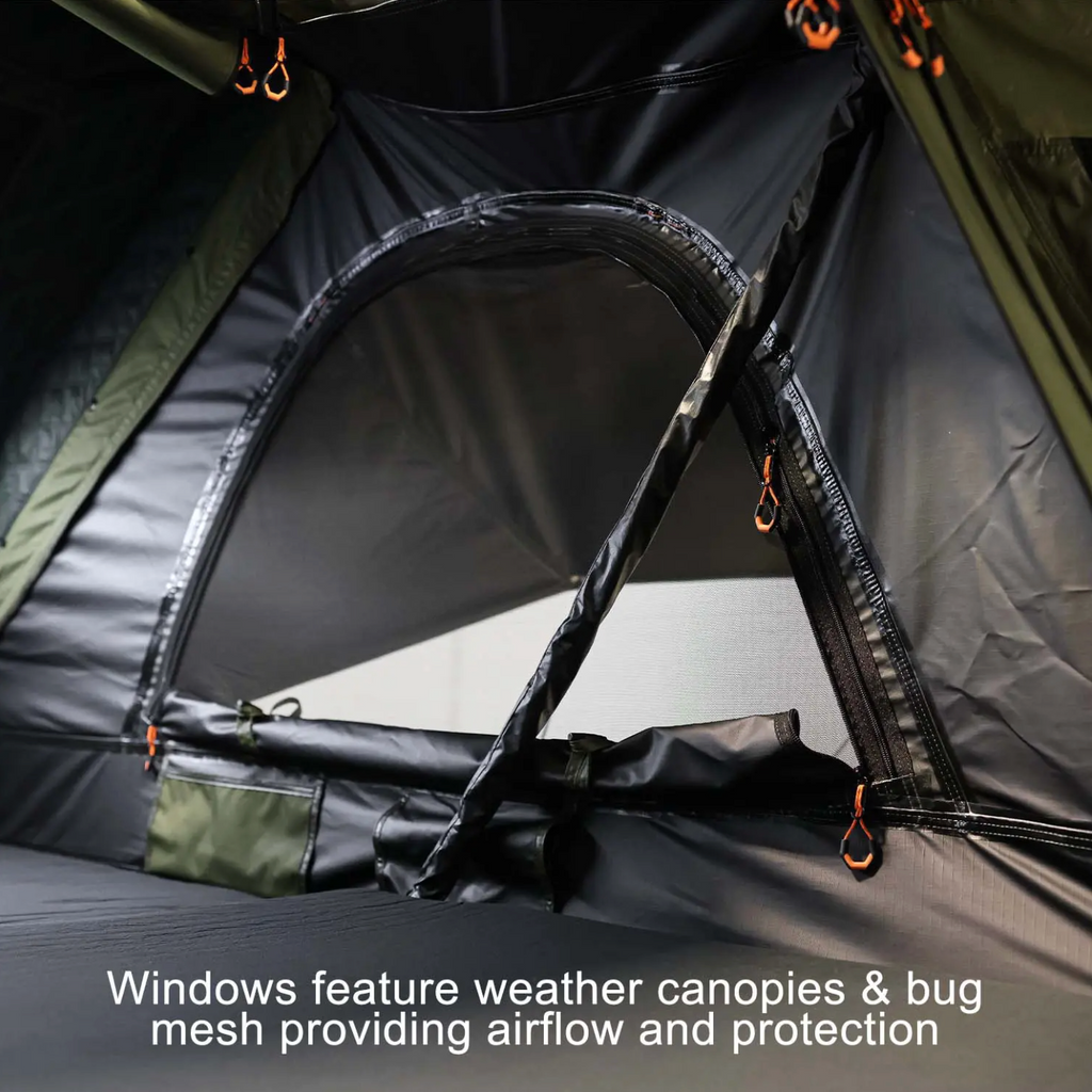 23Zero Armadillo Horizon 3 Premium Hardshell Rooftop Tent | 3-Person Left Side-Open Overland Tent