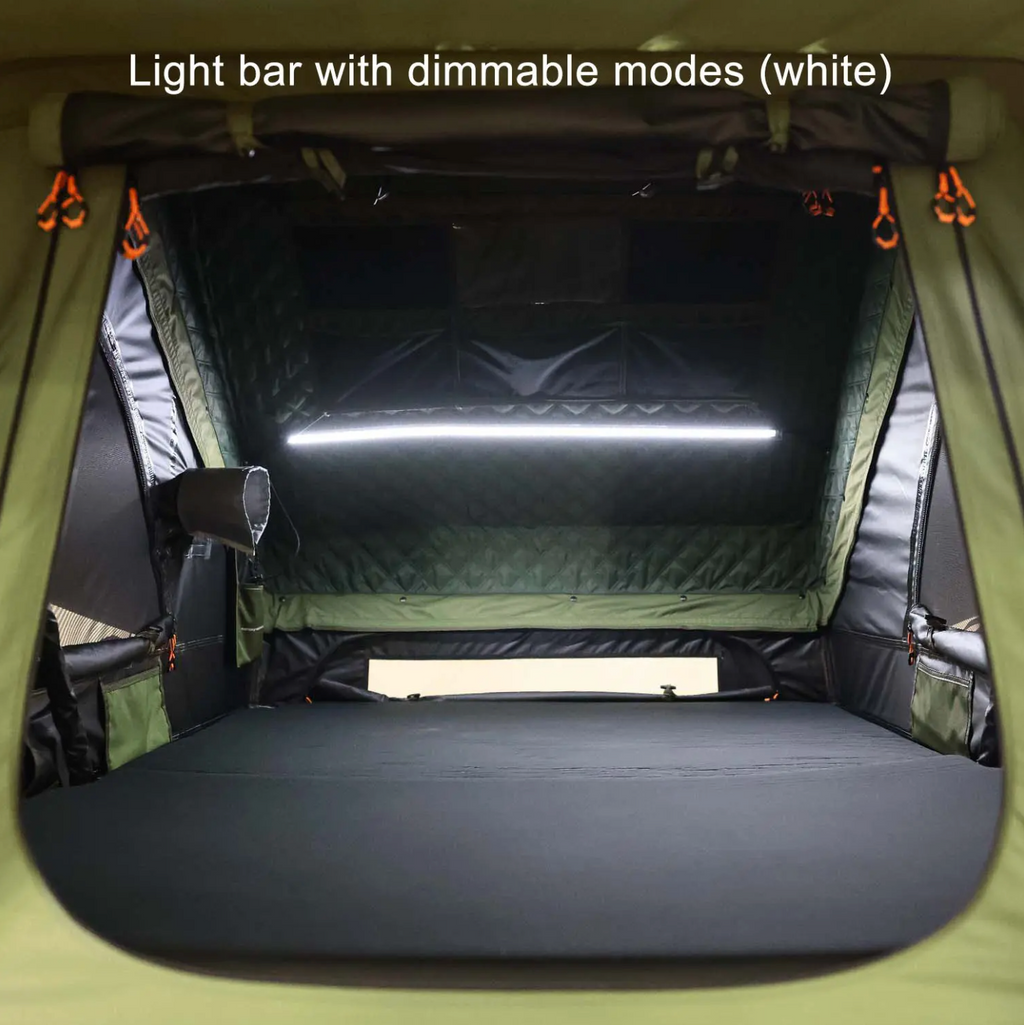 23Zero Armadillo Horizon 3 Premium Hardshell Rooftop Tent | 3-Person Left Side-Open Overland Tent