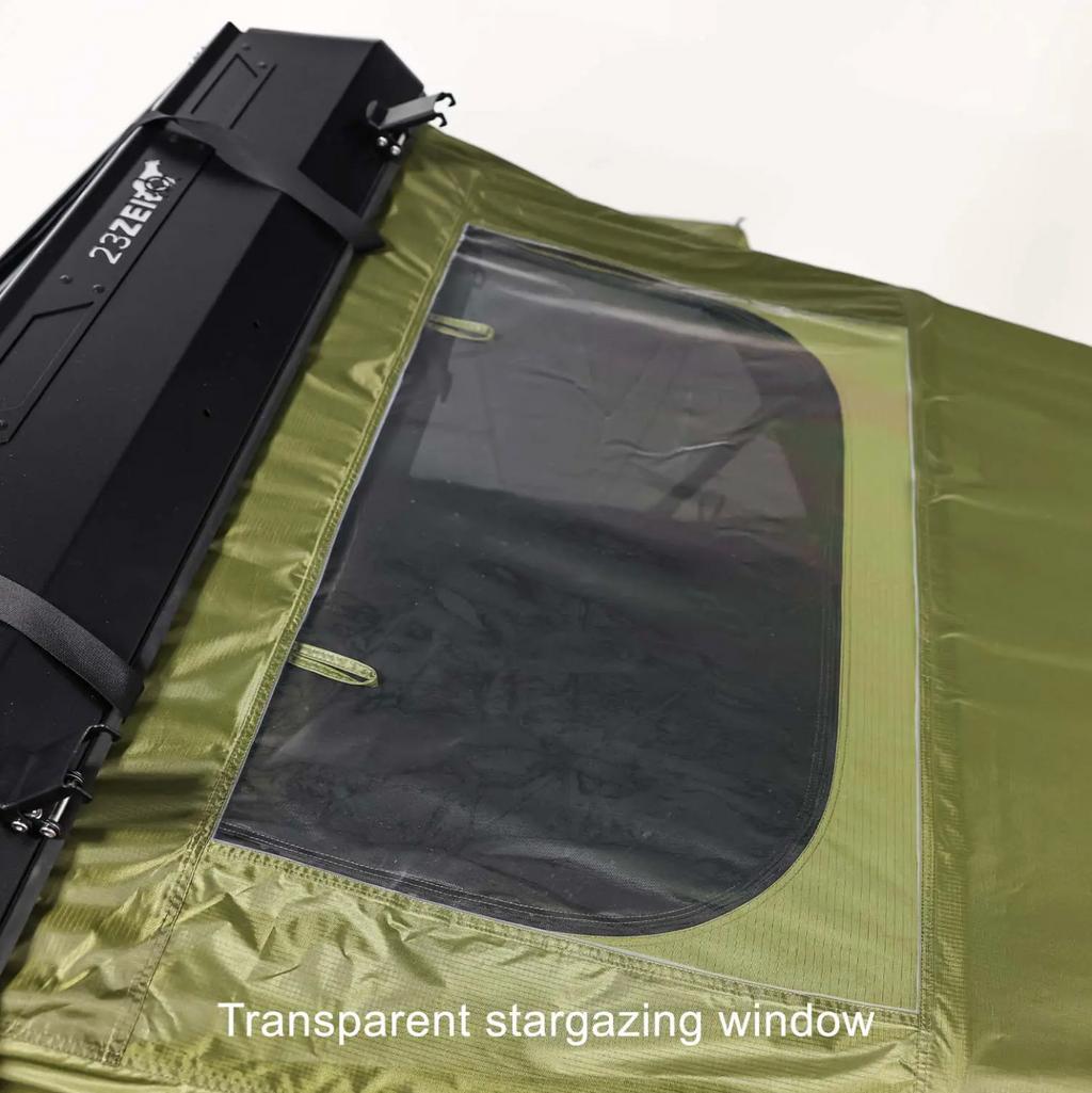 23Zero Armadillo Horizon 3 Premium Hardshell Rooftop Tent | 3-Person Left Side-Open Overland Tent