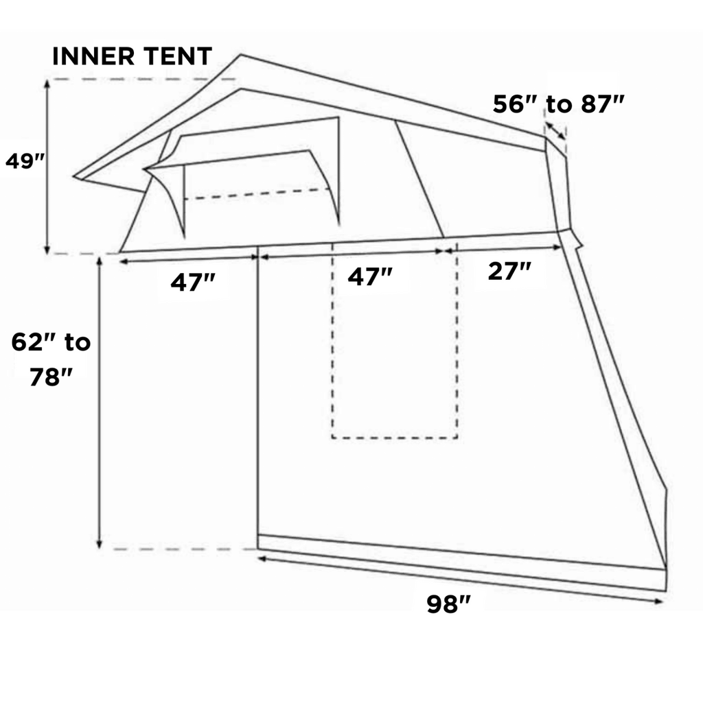 23Zero Walkabout 56 2.0 Rooftop Tent | 2-Person Soft Shell Overland Tent with LST Technology