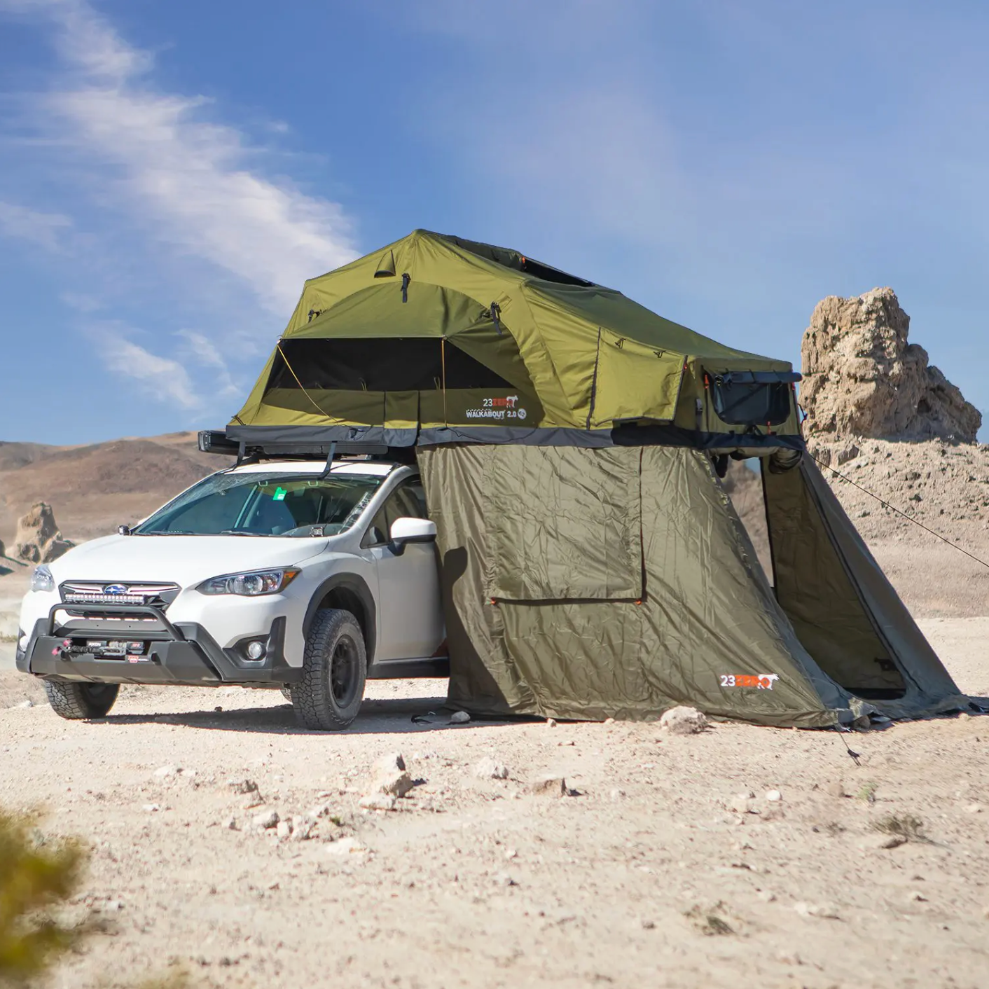 23Zero Walkabout 56 2.0 Rooftop Tent | 2-Person Soft Shell Overland Tent with LST Technology