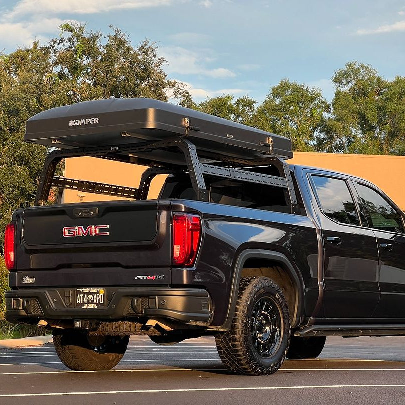 TUWA PRO 4CX Series Shiprock Bed Rack: Height Adjustable & Truck Model-Specific Fitment