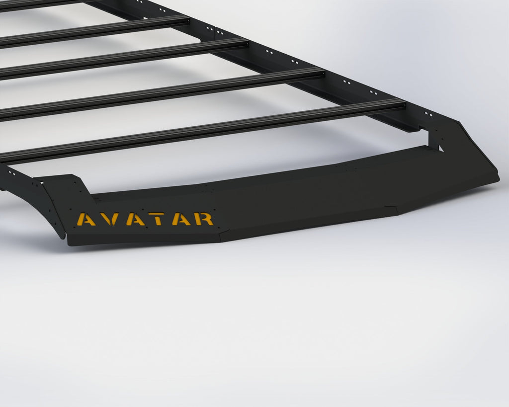The Avatar Offroad Low Profile Ultra Rack for Sprinter Vans