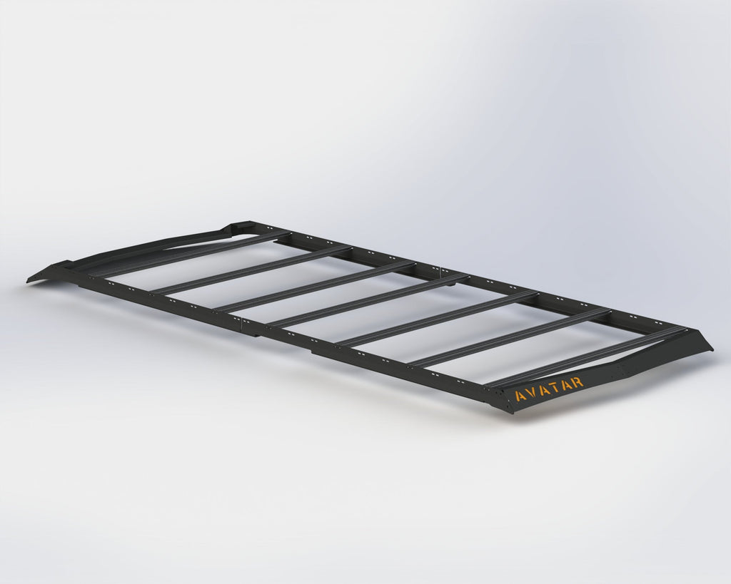 The Avatar Offroad Low Profile Ultra Rack for Sprinter Vans