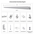 Nature's Generator Universal Solar Panel Mount | Adjustable Tilt Mount for Solar Panels