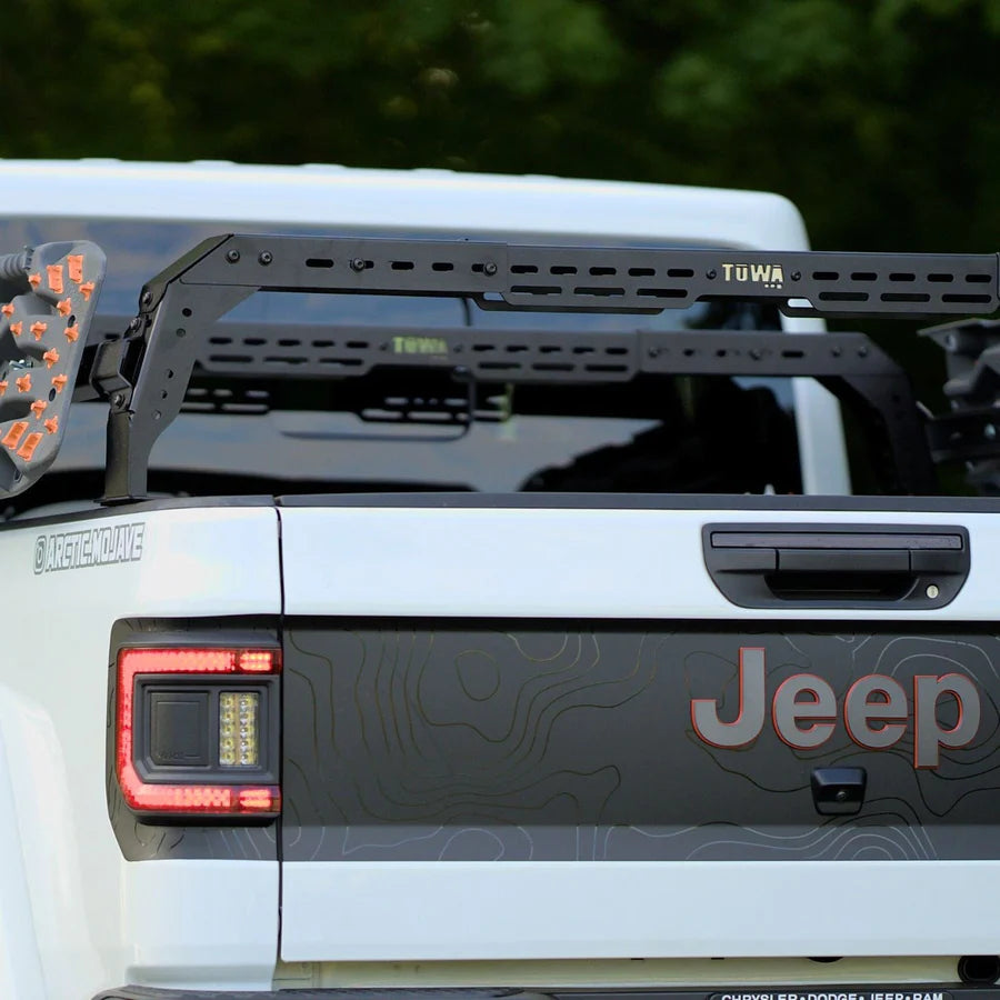 TUWA PRO Shiprock Mid-Height (12.5") Bed Rack: Low Profile & Truck Model-Specific Fitment