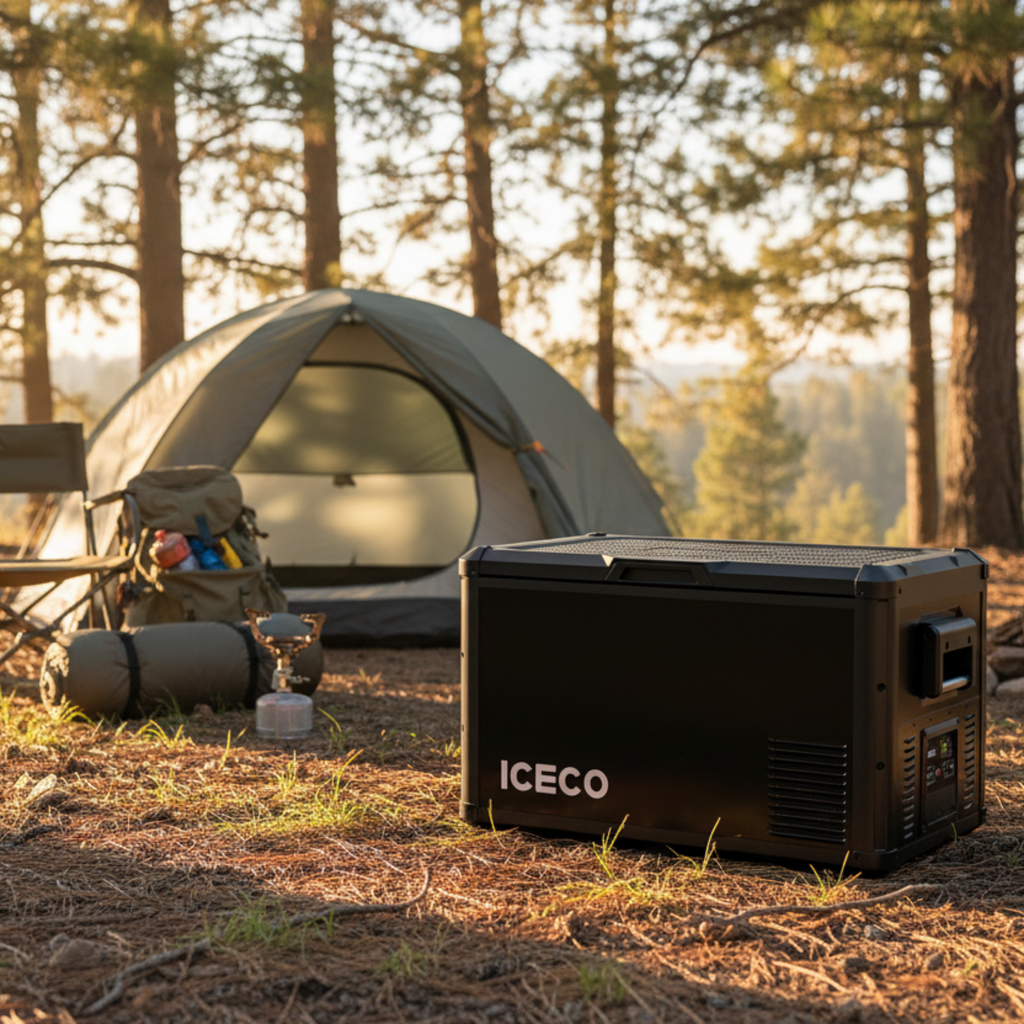 ICECO Heavy-Duty 12V Fridge Freezer 60L | Single Zone Steel Series