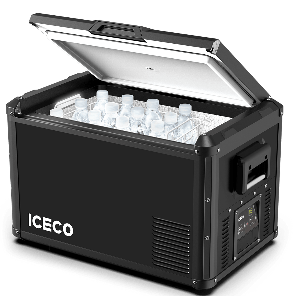 ICECO Heavy-Duty 12V Fridge Freezer 60L | Single Zone Steel Series