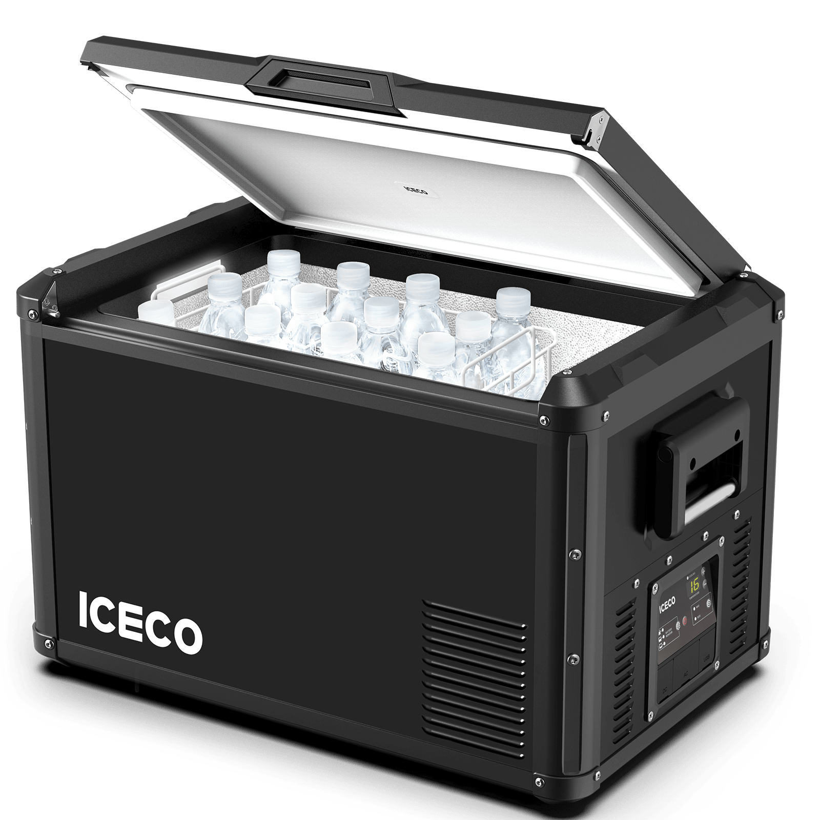 ICECO Heavy-Duty 12V Fridge Freezer 60L | Single Zone Steel Series