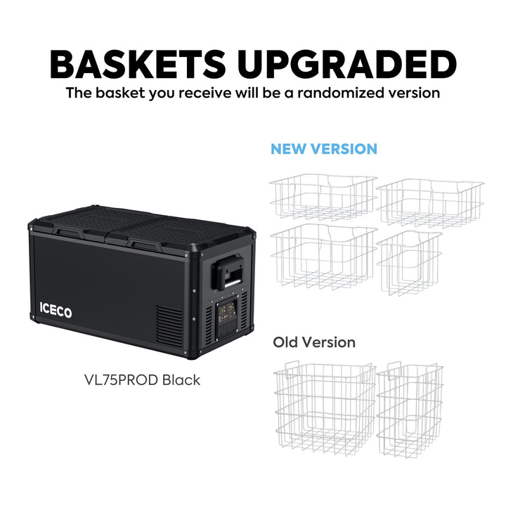 ICECO Heavy-Duty 12V Fridge Freezer 75L | Dual Zone Steel Series