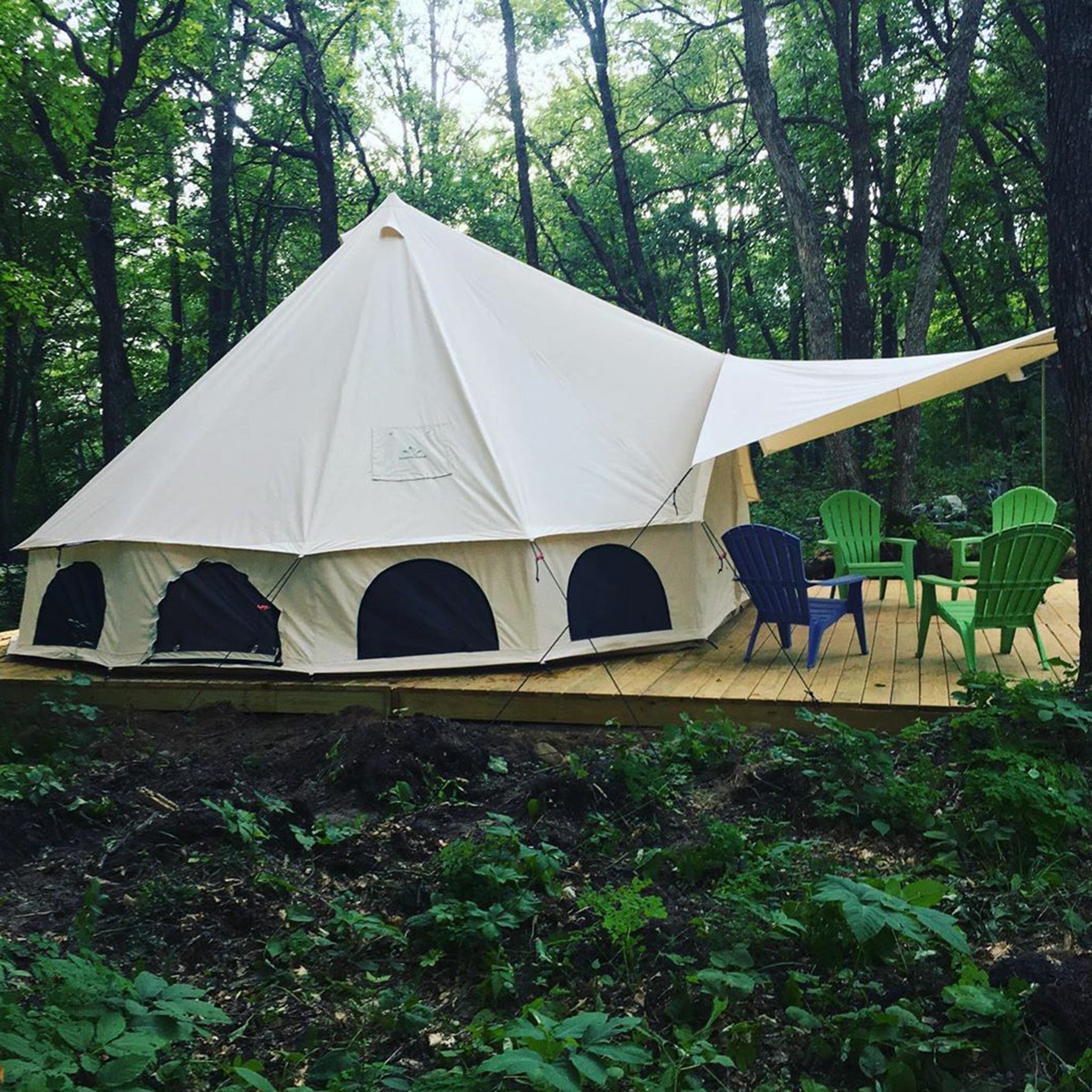 White Duck Awning for Regatta & Avalon Bell Tents