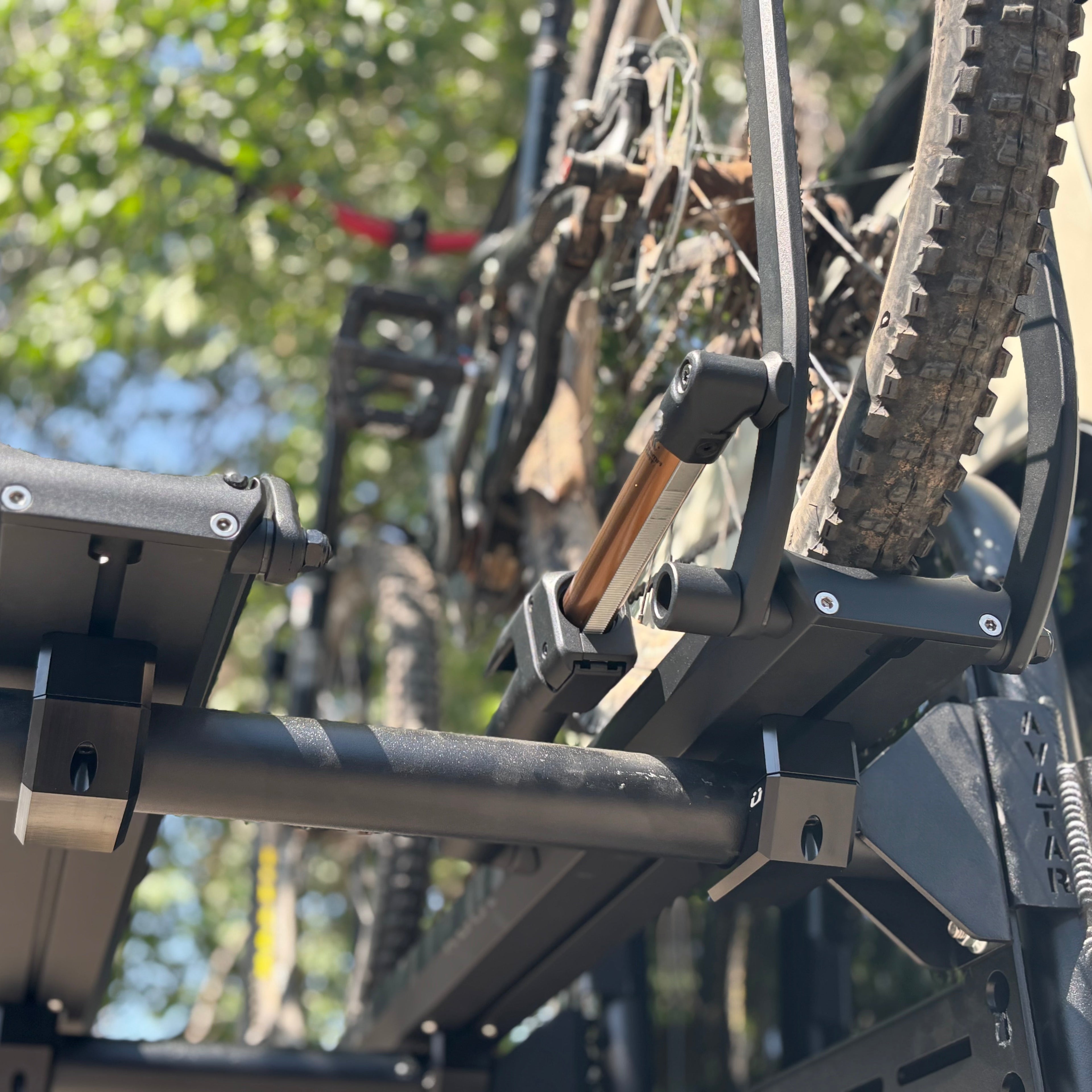 Avatar Offroad Massif Storage Solution Bike Posts | Van Exterior Bicycle Mount System