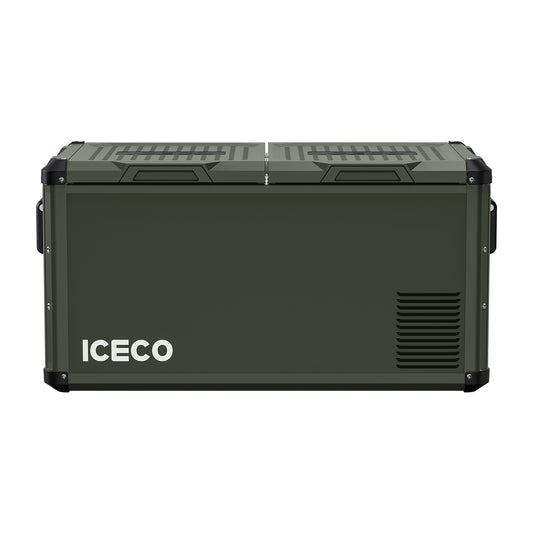 ICECO Heavy-Duty 12V Fridge Freezer 75L | Dual Zone Steel Series
